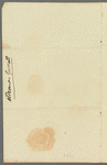 John Garratt to Jane Porter, autograph letter signed