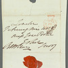 Sir Robert Wilson to Jane Porter, autograph letter signed