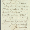 Sir Gore Ouseley to Jane Porter, autograph letter signed