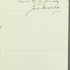 Sir Gore Ouseley to Jane Porter, autograph letter signed