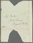 Sir Gore Ouseley to Jane Porter, autograph letter signed