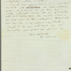 John Adamson to Miss Porter, autograph letter signed