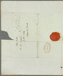 John Adamson to Miss Porter, autograph letter signed