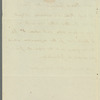 G. W. Chad to Miss Porter, autograph letter third person