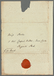 G. W. Chad to Miss Porter, autograph letter third person