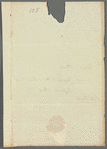 G. W. Chad to Miss Porter, autograph letter third person