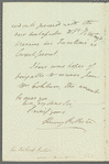 Henry Rolleston to Robert Ker Porter, autograph letter signed