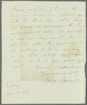 George Loddiges to "My Dear Madam," autograph letter signed