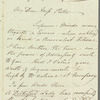Lady Anne Hamilton to Miss Porter, autograph letter signed