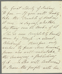 Lady Anne Hamilton to Miss Porter, autograph letter signed