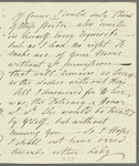 Lady Anne Hamilton to Miss Porter, autograph letter signed