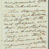 Sir Robert Wilson to Jane Porter, autograph letter signed