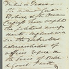 Sir Robert Wilson to Jane Porter, autograph letter signed
