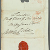 Sir Robert Wilson to Jane Porter, autograph letter signed