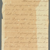 H. O'Callaghan to Mrs. Porter, autograph letter signed