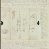 Sarah Belzoni to Miss Porter, autograph letter signed