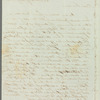John Briggs to Jane Porter, autograph letter signed