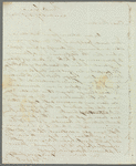 John Briggs to Jane Porter, autograph letter signed