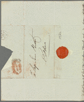 John Briggs to Jane Porter, autograph letter signed