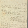 Alexander Keith to Jane Porter, autograph letter signed