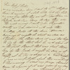 Caroline Vernon to Jane Porter, autograph letter signed