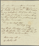 Caroline Vernon to Jane Porter, autograph letter signed