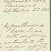 Robert Gardiner to Jane Porter, autograph letter signed