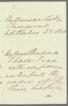 Robert Gardiner to Jane Porter, autograph letter signed