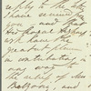 Robert Gardiner to Jane Porter, autograph letter signed