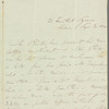 James Silk Buckingham to Jane Porter, autograph letter third person