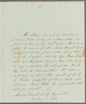 Joseph Sabine to Anna Maria Porter, autograph letter signed