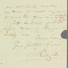 James Silk Buckingham to Jane Porter, autograph letter signed