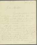 Lady Anne Hamilton to Miss Porter, autograph letter signed