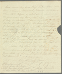 Lady Anne Hamilton to Miss Porter, autograph letter signed