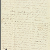 Unidentified sender to Jane Porter, autograph letter