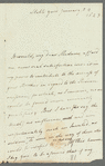 Charles Stanhope, Lord Harrington to Jane Porter, autograph letter signed