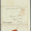 Charles Stanhope, Lord Harrington to Jane Porter, autograph letter signed