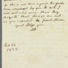 Anne Lindsay, Lady Barnard to Miss Porter, autograph letter signed