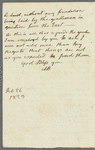 Anne Lindsay, Lady Barnard to Miss Porter, autograph letter signed