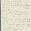 Thomas Brown to Miss Porter, autograph letter signed