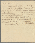 Saith Satoore to Miss Porter, autograph letter signed