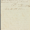 Unidentified sender to Miss Porter, autograph letter signed