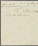 Unidentified sender to Miss Porter, autograph letter signed