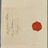 Sophie Dawes, Baronne de Feuchères to Jane Porter, autograph letter signed