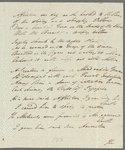 James Smith to Jane Porter, autograph letter signed