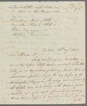 Thomas Brown to Miss Porter, autograph letter signed