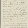 Thomas Brown to Miss Porter, autograph letter signed