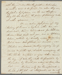 Thomas Brown to Miss Porter, autograph letter signed