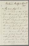 Sir Gore Ouseley to Jane Porter, autograph letter signed