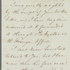 Sir Gore Ouseley to Jane Porter, autograph letter signed